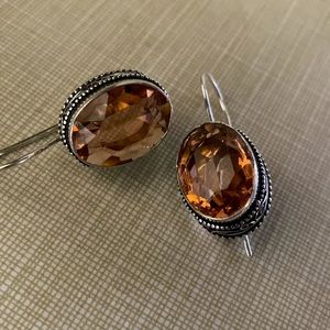 New Pretty Morganite ethnic dangle earrings